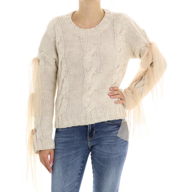 MAGLIA CON TULLE GAELLE - Mad Fashion | img vers.1300x/